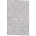 Jaipur Rugs Traditions Made Modern Tufted Exhibition Design Rectangle Rug, Whisper White - 8 x 11 ft. RUG135064